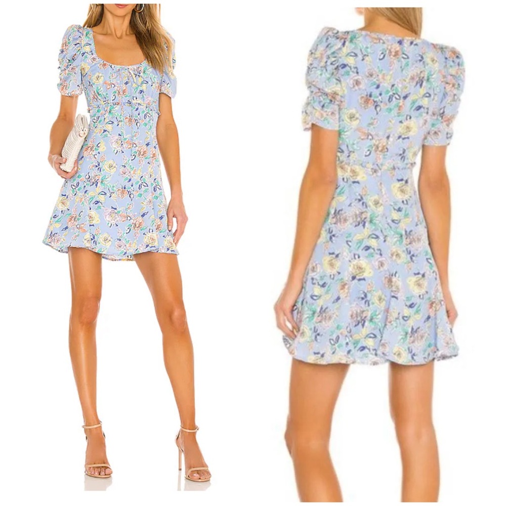 LIKELY Lana Dress in Periwinkle Multi